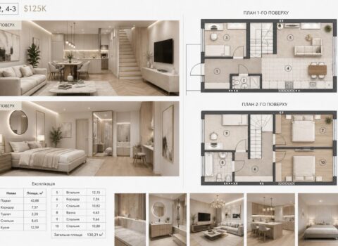 Таунхаус 131 м² у ЖК HAPPY HOUSE Вишгород